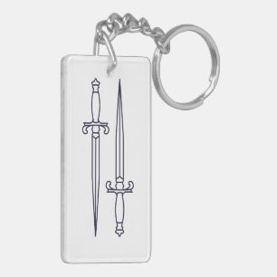 Simple sword keychain