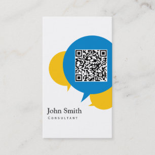 Simple Talk Bubbles Consultant Business Card