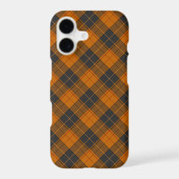 Simple tartan diagonal pattern in dark orange