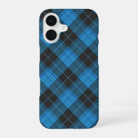 Simple Tartan Pattern in Dark Blue