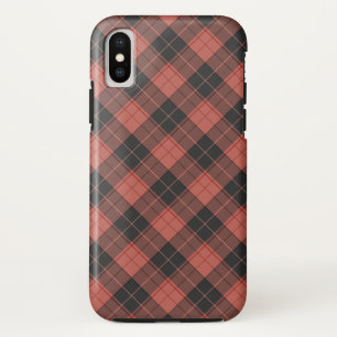 Simple tartan pattern in red Case-Mate iPhone case