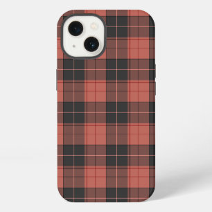 Simple tartan pattern in red iPhone 13 case