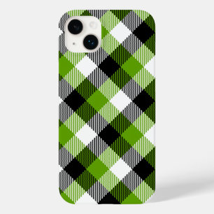 Simple Tartan Plaids Neon Green  Case-Mate iPhone 14 Plus Case