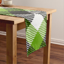 Simple Tartan Plaids Neon Green 