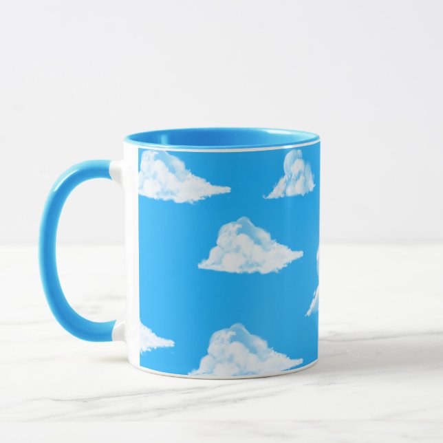 simple tasse bleu ciel (Gauche)