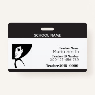 Simple Teacher ID Badge