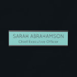 Simple Teal Name Plate - Door Sign<br><div class="desc">Simple Teal Door Sign Name Plate. Elegant and Modern.</div>