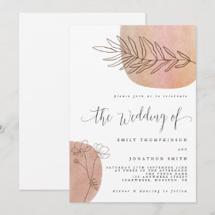 Simple template bar Wedding Invitation