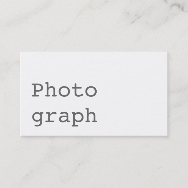 Simple tendance Carte de visite blanc standard (Devant)