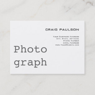 Simple Tendance Cute Blanc clair Carte de visite C