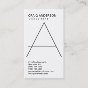 Simple tendance Cute Carte de visite noir blanc cl
