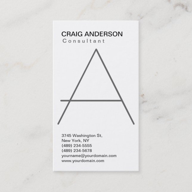 Simple tendance Cute Carte de visite noir blanc cl (Devant)