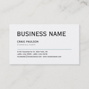 Simple tendance Cute Carte de visite noir blanc cl