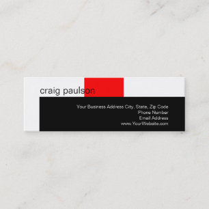 Simple tendance Cute Plain Carte de visite fin