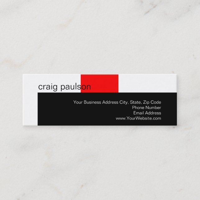 Simple tendance Cute Plain Carte de visite fin (Devant)