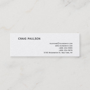 Simple tendance Cute Plain Pearl Carte de visite