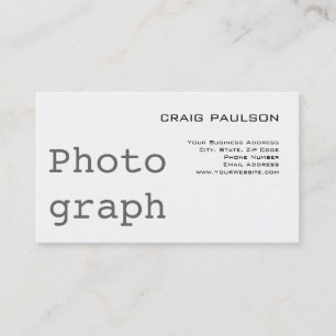 Simple tendance mignonne Carte de visite blanc cla