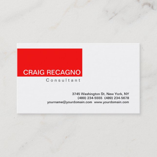 Simple tendance mignonne noir blanc rouge Carte de (Devant)