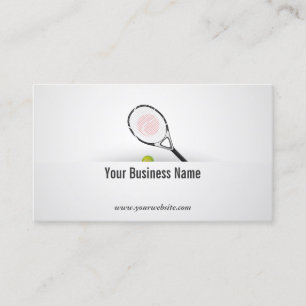 Simple Tennis Business Card