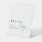 Simple Text Black White  Favors Wedding