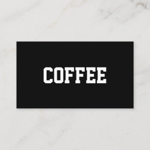 Simple Text Coffee Superstar Centred Loyalty Card