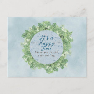 Simple text frame   For train engine photo theme Postcard