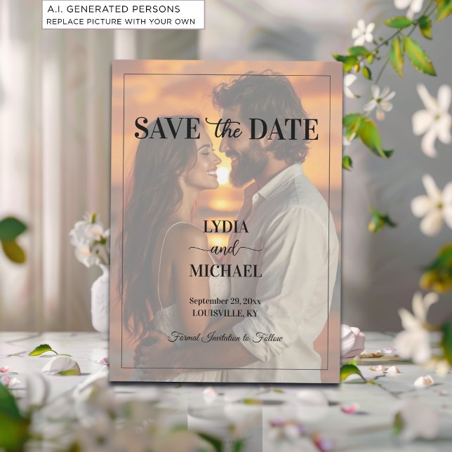 Simple Text Overlay Photo Save The Date (Creator Uploaded)