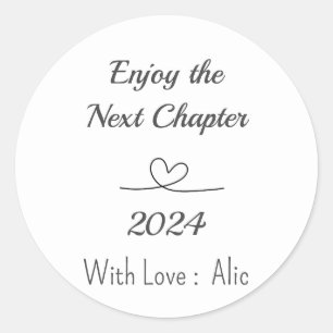 Simple Text retirement candle stickers