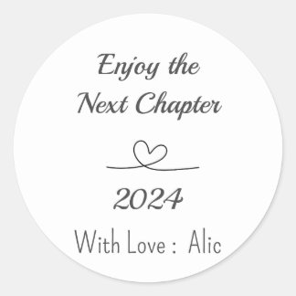 Simple Text retirement candle stickers