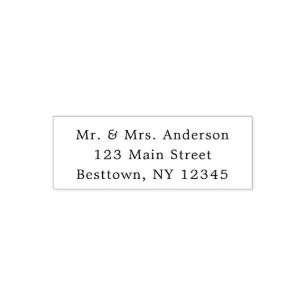 Simple Text  Self-inking Stamp