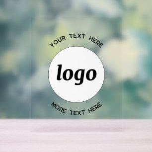 Simple texte de logo promotionnel d'entreprise