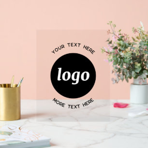 Simple texte de logo promotionnel d'entreprise