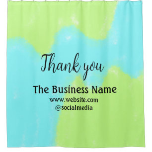 Simple thank you add business name details text t