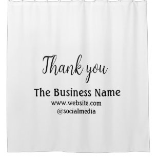Simple thank you add business name details text t
