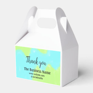 Simple thank you add business name details text  t favor box