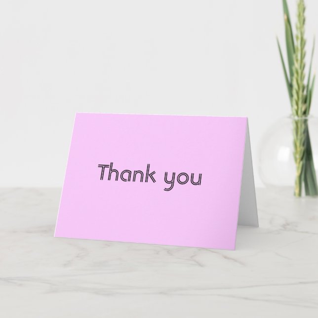 Simple Thank You card (Front)