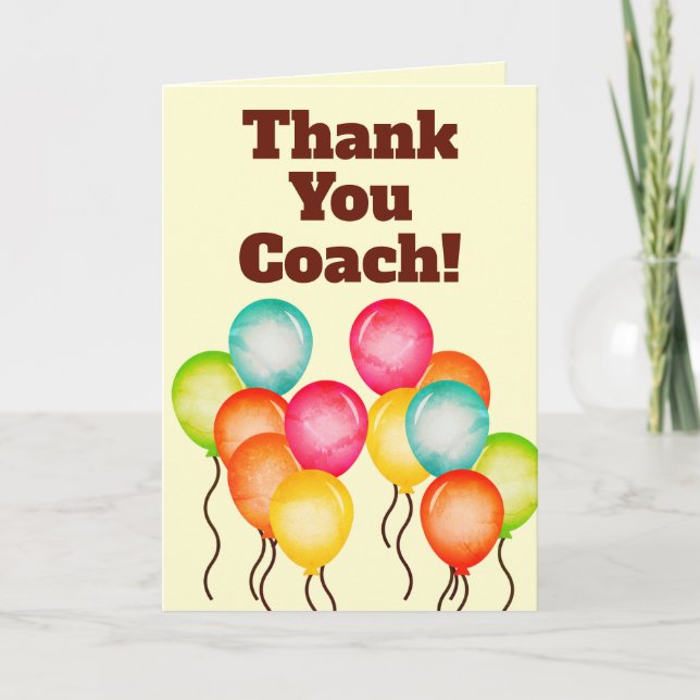 Simple thank you coach card (Front)