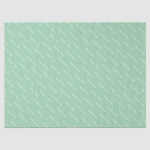 Simple Thank You Mint Green Packaging Business Tissue Paper