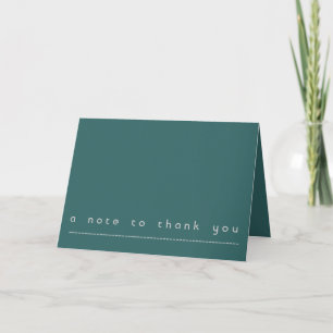 Simple thank you note card