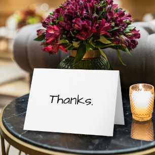 Simple Thank you Note Card