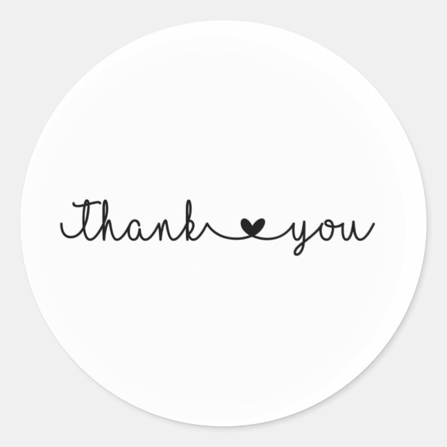 Simple Thank You Stickers (Small Business) (Front)
