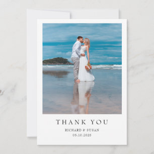 Simple Thank You Wedding  Invitation