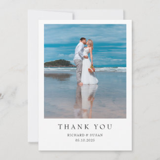 Simple Thank You Wedding Invitation