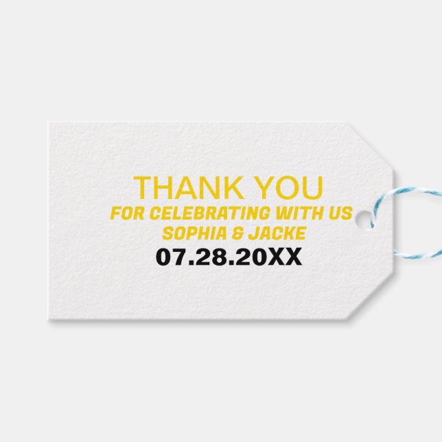 SIMPLE THANKS GIFT TAGS (Front (Horizontal))