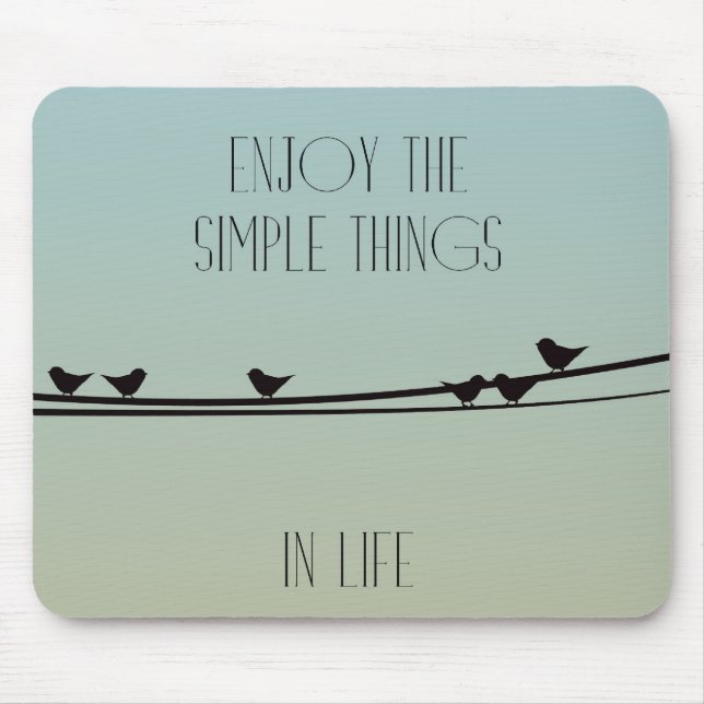 Simple Things Birds Mouse Pad (Front)
