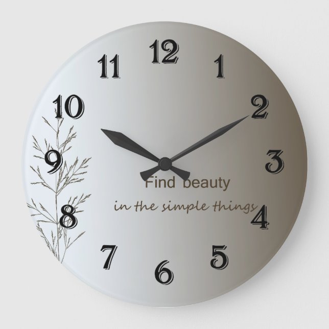 Simple Things Large Clock (Front)
