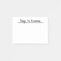 Simple Things to Remember Notes