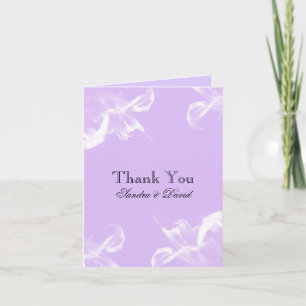 Simple Tiger Lily Floral Wedding Thank You Card