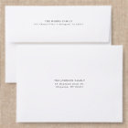 Simple & Timeless Back Addressed Envelopes