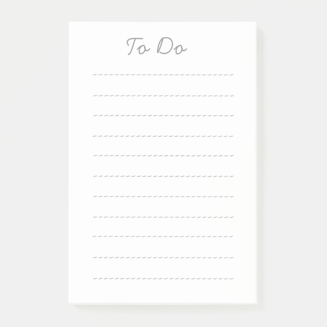 Simple 'To Do' Pad Post-it Notes (Front)